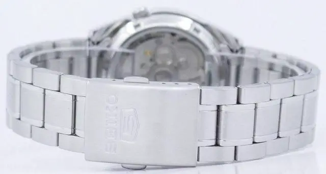 Alt view image 7 of 8 - Seiko 5 #SNKL45K1 Men's Stainless Steel Black Dial Self Winding Automatic Watch