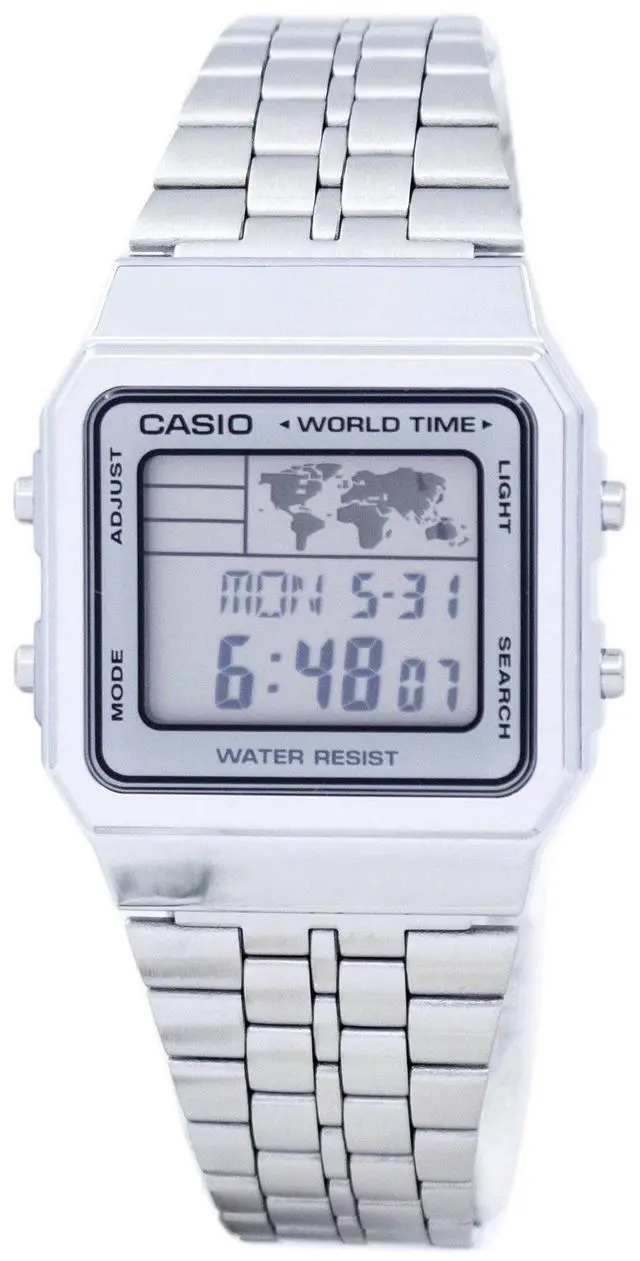 Main image of Casio Alarm World Time Digital A500WA-7DF Men's Watch