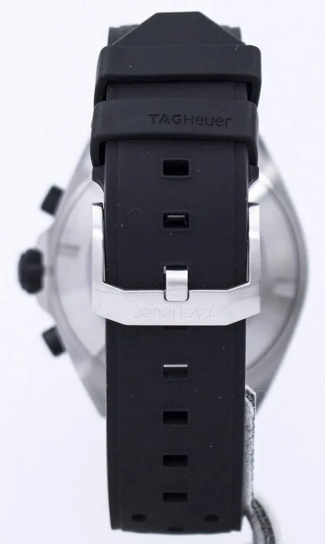 Alt view image 8 of 11 - TAG HEUER MEN'S FORMULA-1 43MM BLACK RUBBER BAND QUARTZ WATCH CAZ1010.FT8024