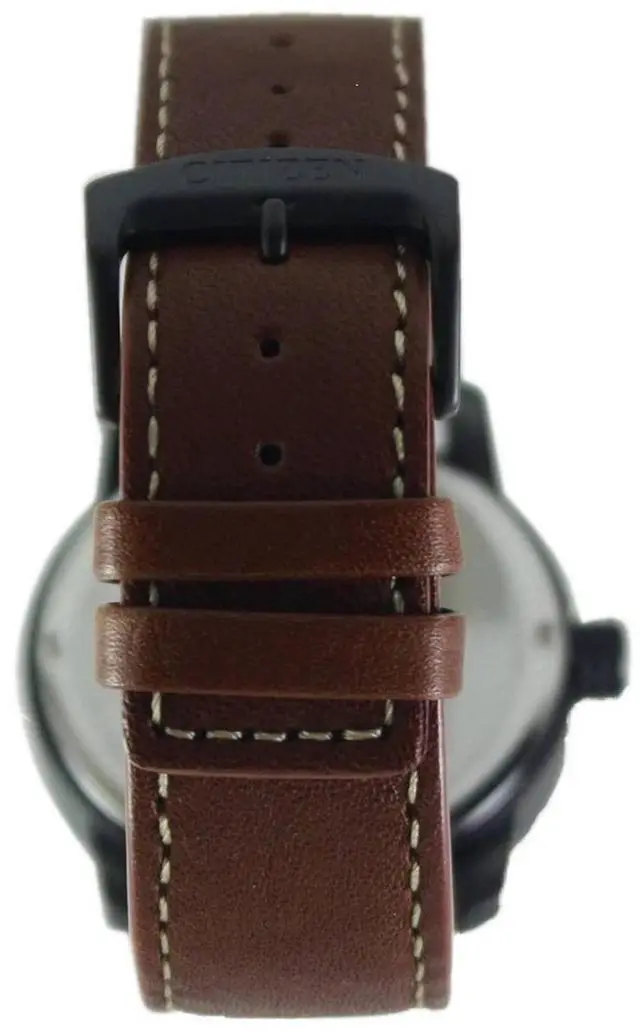Alt view image 15 of 18 - Citizen Men's BM8475-26E Eco-Drive Sport Brown Leather Watch