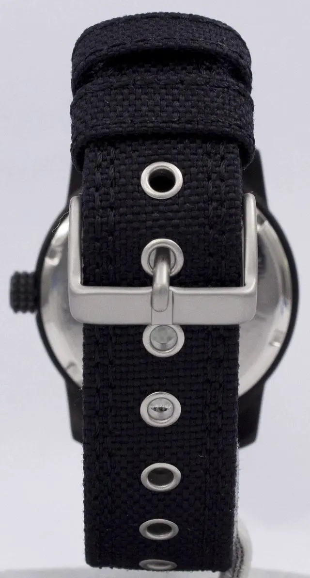 Alt view image 12 of 14 - Citizen Eco-Drive Mens Day/Date Black Anodized Canvas Strap Watch BM8475-00F