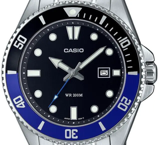 Alt view image 2 of 3 - Casio Standard Analog Black Dial Sports Quartz 200M Men's Watch MDV-107D-1A2