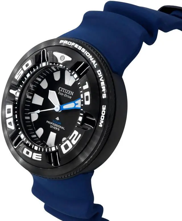 Alt view image 3 of 4 - Citizen Promaster Black Dial Eco-Drive Diver's 300M Men's Watch BJ8055-04E