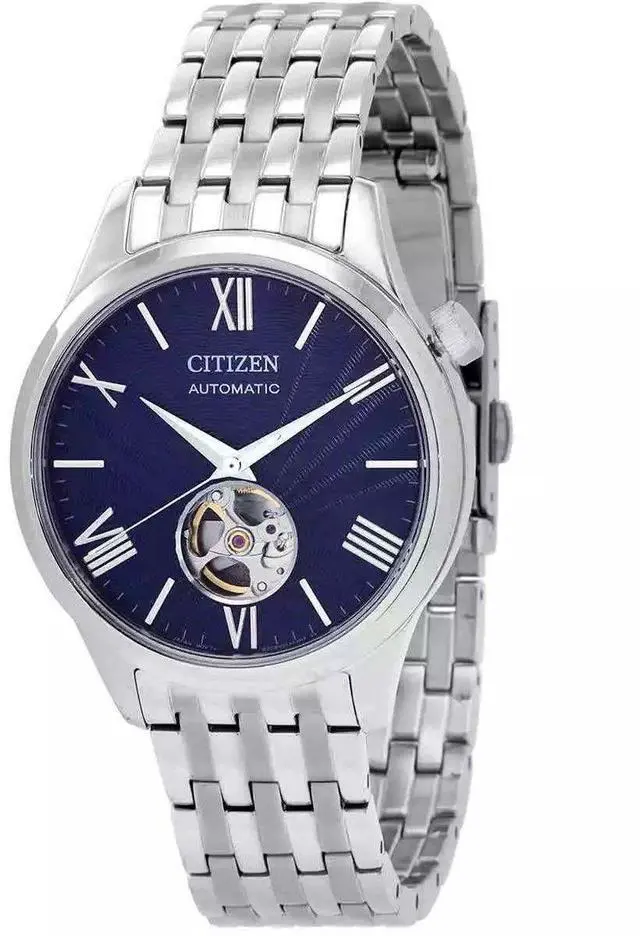 Main image of Citizen Stainless Steel Open Heart Blue Dial Automatic NH9130-84L Men's Watch