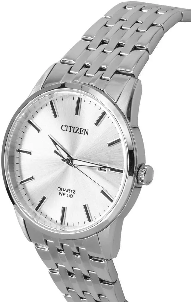 Alt view image 7 of 7 - Citizen Stainless Steel Bracelet Silver Dial Quartz BI5000-87A Men's Watch