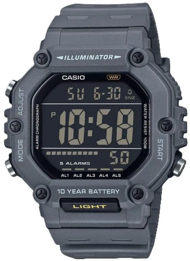 Alt view image 4 of 4 - Casio Digital Resin Strap Quartz AE-1600H-8BV 100M Men's Watch