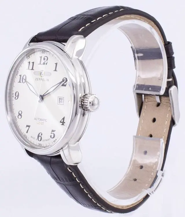 Alt view image 3 of 4 - Zeppelin Series LZ127 Graf Automatic Germany Made 7656-5 76565 Men's Watch