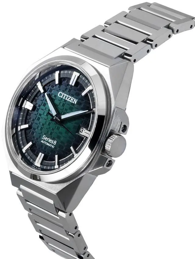 Alt view image 3 of 4 - Citizen Series 8 Green Dial Dress Automatic 100M Men's Watch NB6050-51W