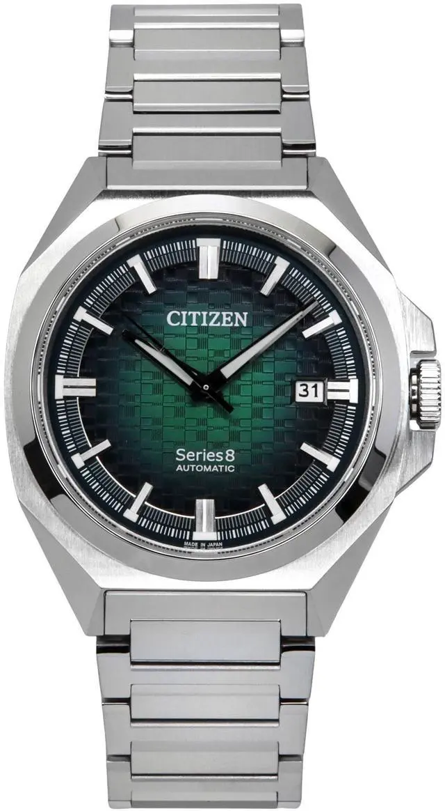 Main image of Citizen Series 8 Green Dial Dress Automatic 100M Men's Watch NB6050-51W