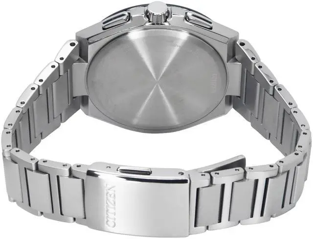 Alt view image 4 of 4 - Citizen Eco-Drive GMT Chronograph Light Blue Dial 100M Men's Watch AT8238-84M