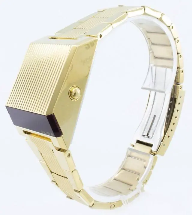 Alt view image 4 of 5 - Bulova Computron Digital Gold-Tone Mens Watch