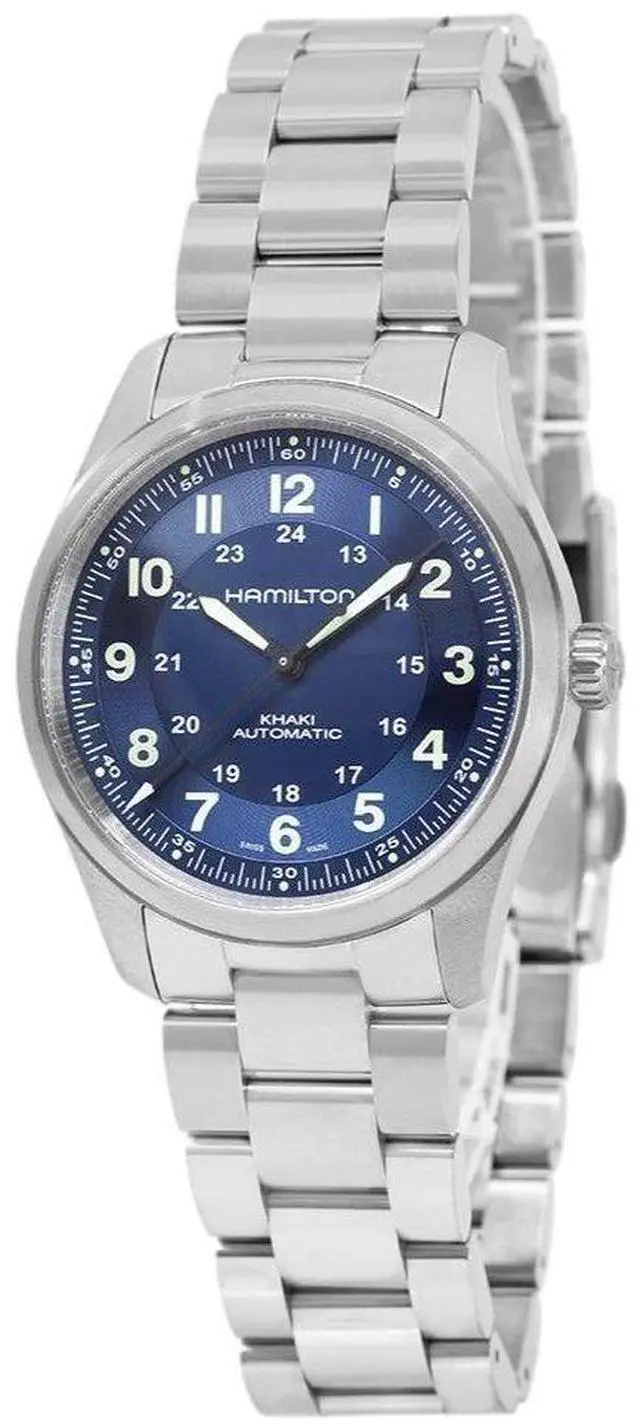 Alt view image 2 of 3 - Hamilton Khaki Field Titanium Blue Dial Automatic H70205140 100M Men's Watch
