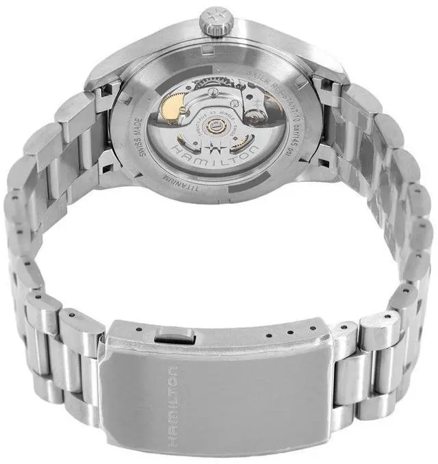 Alt view image 3 of 3 - Hamilton Khaki Field Titanium Blue Dial Automatic H70205140 100M Men's Watch