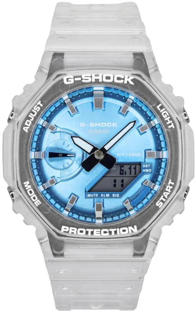 Main image of Casio G-Shock Blue Dial Quartz Sports 200M Unisex Watch GA-2100BM-7A2