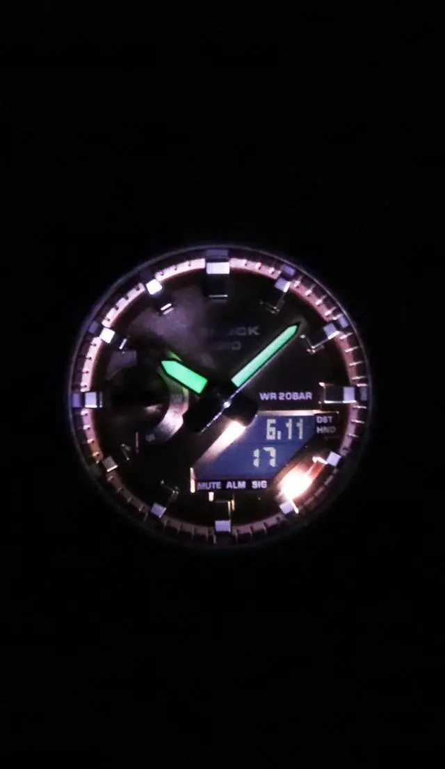 Alt view image 3 of 5 - Casio G-Shock Bronze Dial Quartz Sports 200M Unisex Watch GA-2100BM-7A5