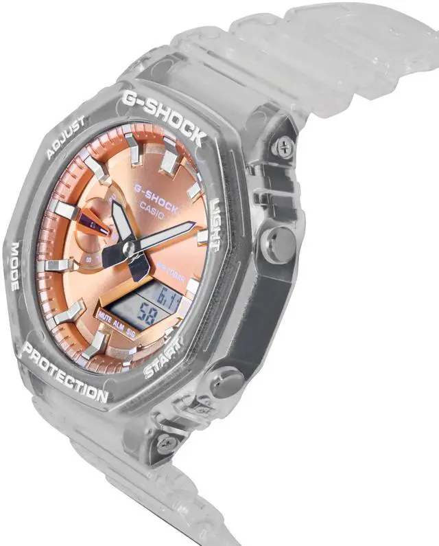 Alt view image 4 of 5 - Casio G-Shock Bronze Dial Quartz Sports 200M Unisex Watch GA-2100BM-7A5