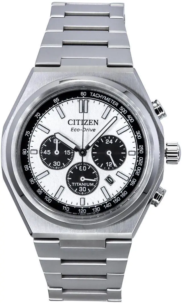 Alt view image 5 of 7 - Citizen Zenshin Silver Dial Eco-Drive100M Men's Watch CA4610-85A
