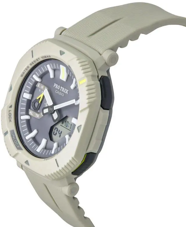 Alt view image 4 of 5 - Casio Pro Trek Gray Dial Tough Solar Sports 100M Men's Watch PRJ-B001-7