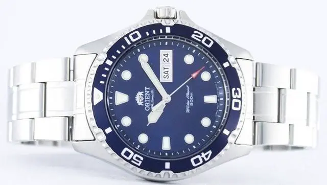 Alt view image 10 of 12 - orient men's 'ray ii' japanese automatic stainless steel diving watch, color:silvertoned model: faa02005d9