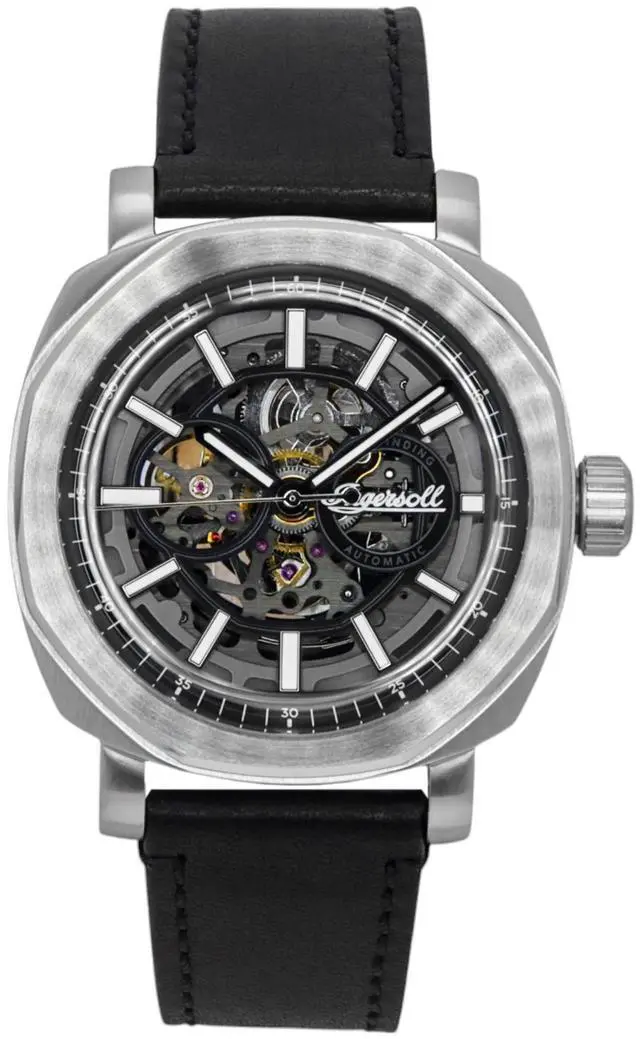 Main image of Ingersoll The Outrider Black Skeleton Dial Automatic Casual Men's Watch I16401