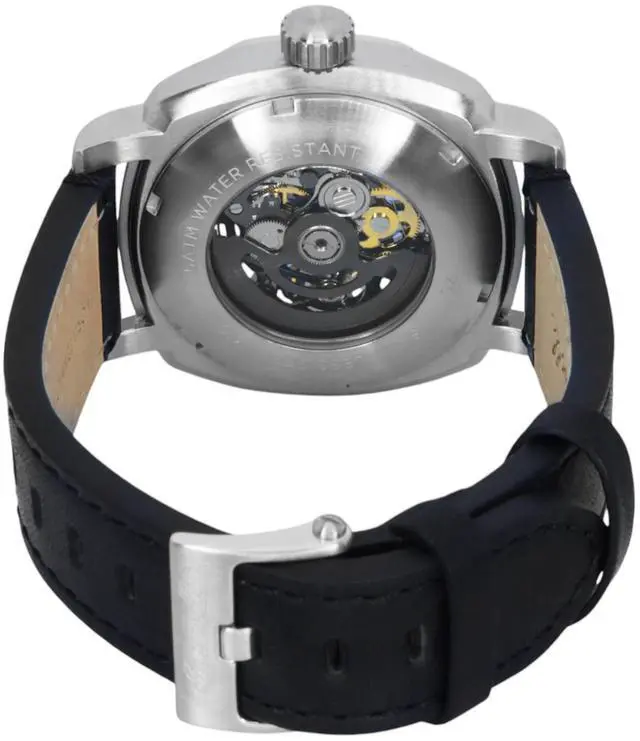 Alt view image 4 of 4 - Ingersoll The Outrider Black Skeleton Dial Automatic Casual Men's Watch I16401