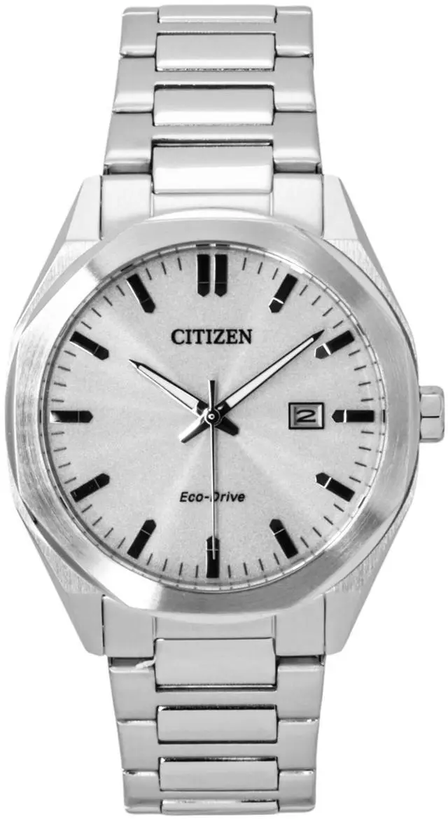 Main image of Citizen Eco-Drive Stainless Steel Silver Dial BM7600-81A 100M Men's Watch