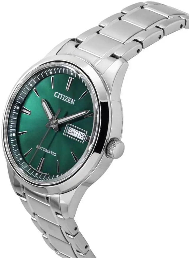 Alt view image 3 of 4 - Citizen Stainless Steel Green Dial Automatic NY4058-79X Men's Watch