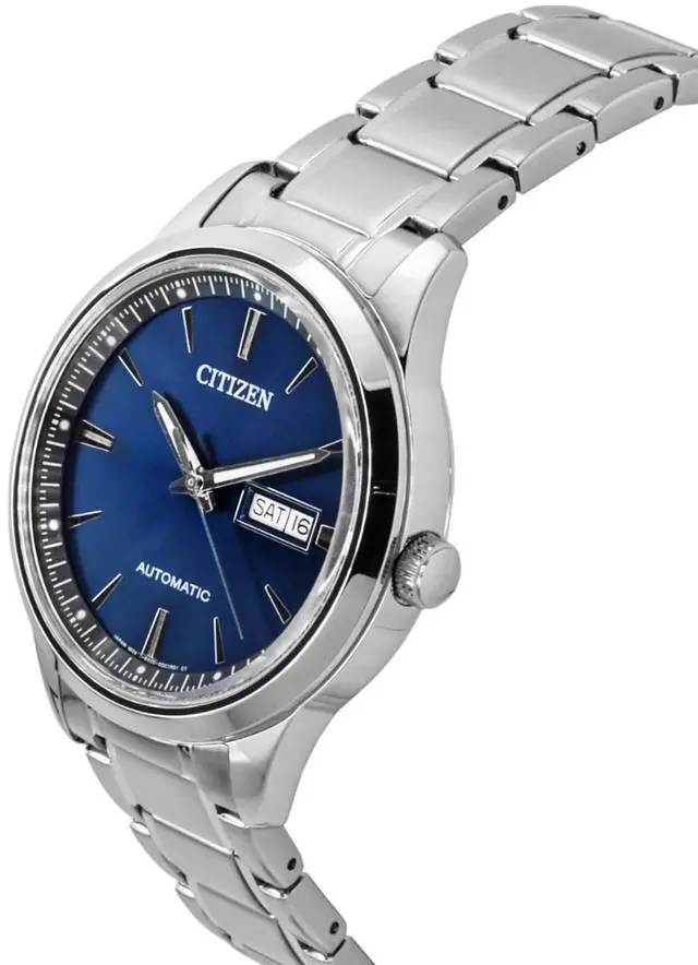 Alt view image 3 of 4 - Citizen Stainless Steel Blue Dial Automatic NY4058-79L Men's Watch