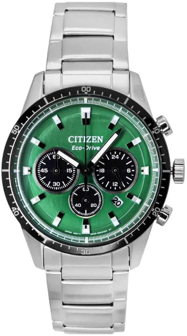 Main image of Citizen Eco-Drive Chronograph Green Dial 100M Men's Watch CA4624-56X