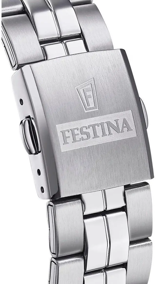 Alt view image 2 of 3 - Festina Classics Stainless Steel White Dial Quartz F20437-1 100M Men's Watch