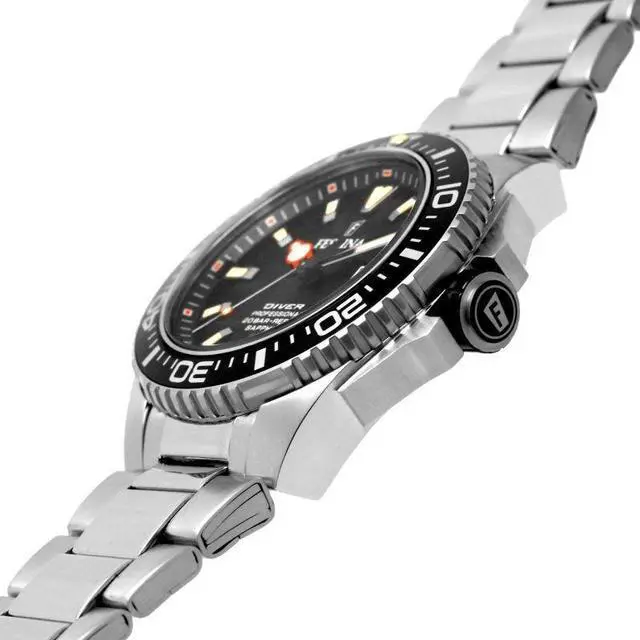 Alt view image 2 of 3 - Festina Diver Stainless Steel Black Dial Quartz F20663-3 200M Men's Watch