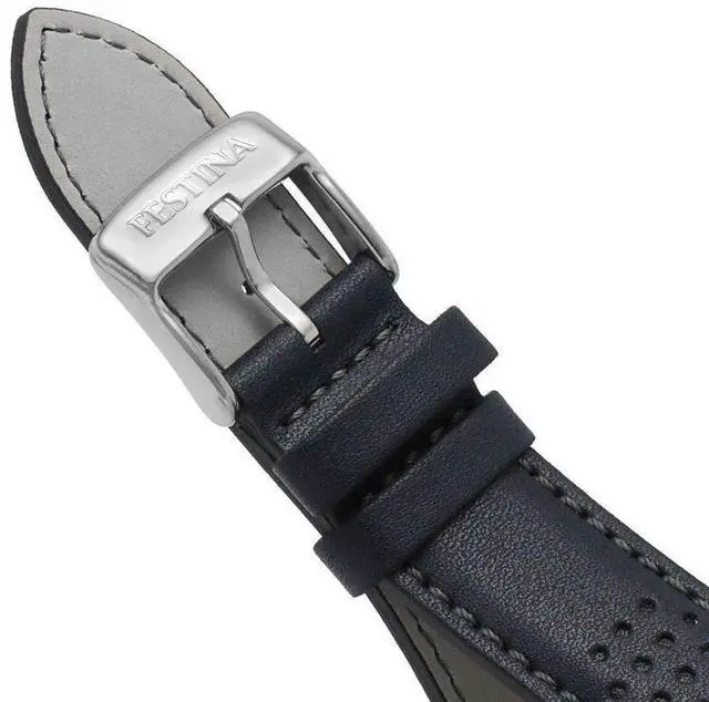 Alt view image 3 of 3 - Festina Timeless Chronograph Blue Dial Quartz 100M Men's Watch F20561-2