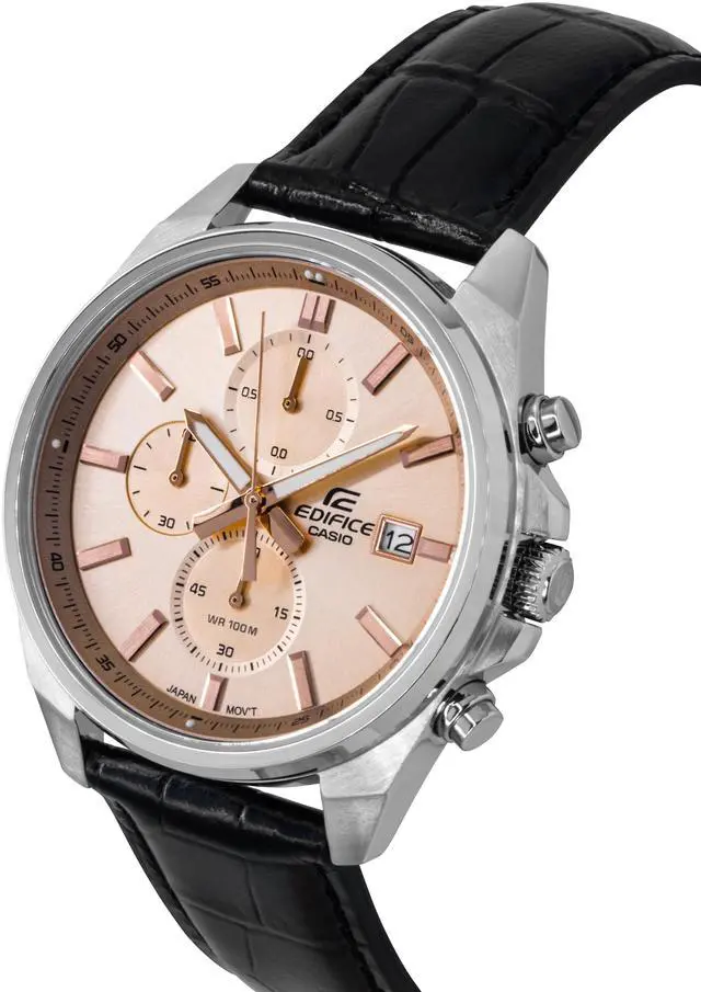 Alt view image 7 of 7 - Casio Edifice Analog Chronograph Salmon Dial Quartz Men's Watch EFV-610EL-5A