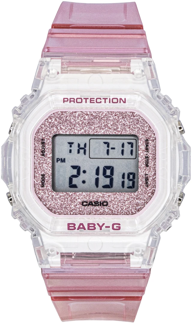 Alt view image 5 of 7 - Casio Baby-G Digital Pink Resin Strap Quartz BGD-565GC-4 100M Women's Watch
