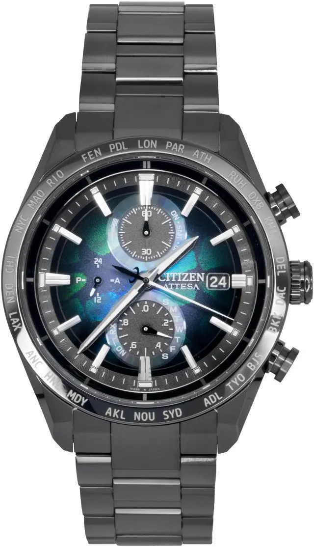 Main image of Citizen Chronograph Multicolor Dial Eco- Drive 100M Men's Watch AT8286-65E