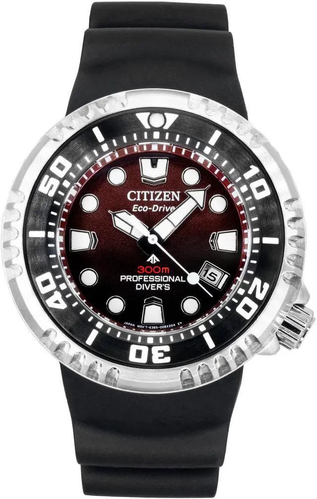 Main image of Citizen Promaster Red Dial Eco-Drive Diver's 300M Men's Watch BN1024-01Z
