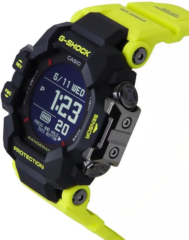 Alt view image 3 of 4 - Casio G-Shock Black Dial Solar Sports 200M Men's Watch GPR-H1000RY-1A9