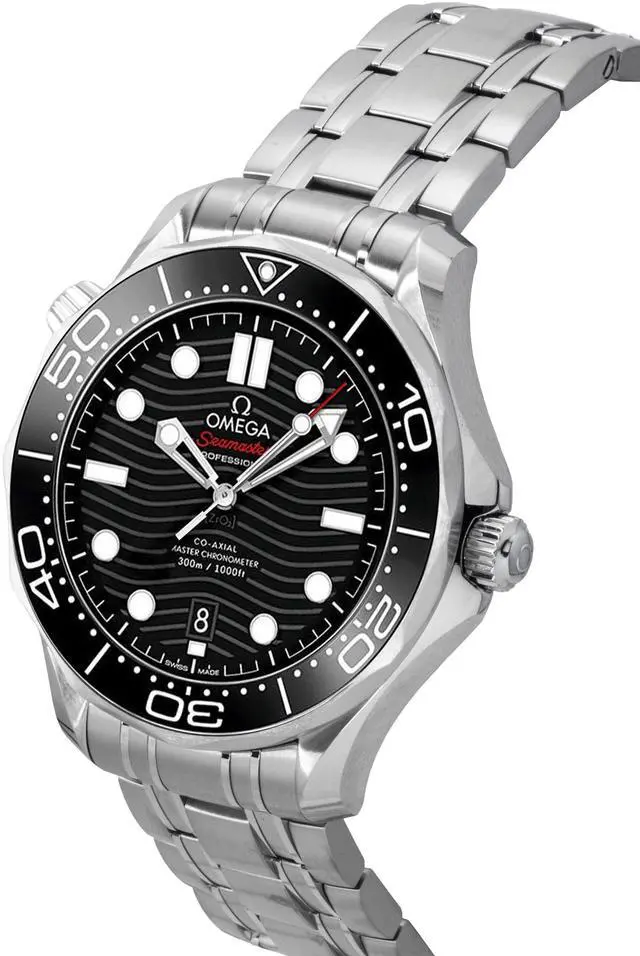 Alt view image 3 of 4 - Omega Black Dial Automatic Diver's 300M Men's Watch 210.30.42.20.01.001