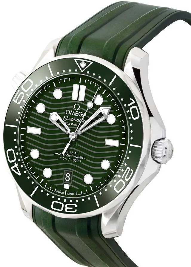 Alt view image 3 of 4 - Omega Green Dial Automatic Diver's 210.32.42.20.10.001 300M Men's Watch