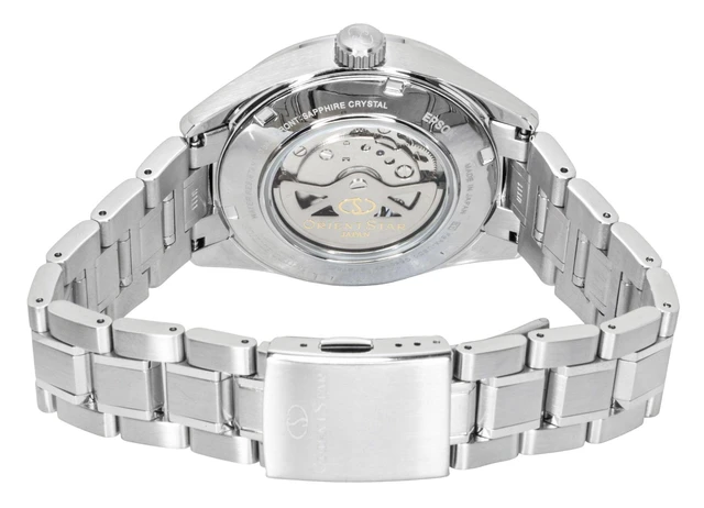 Alt view image 4 of 4 - Orient Star Keshiki Limited Edition Stainless Steel Open Heart Blue Grey Dial Automatic RE-AV0132L 100M Men's Watch