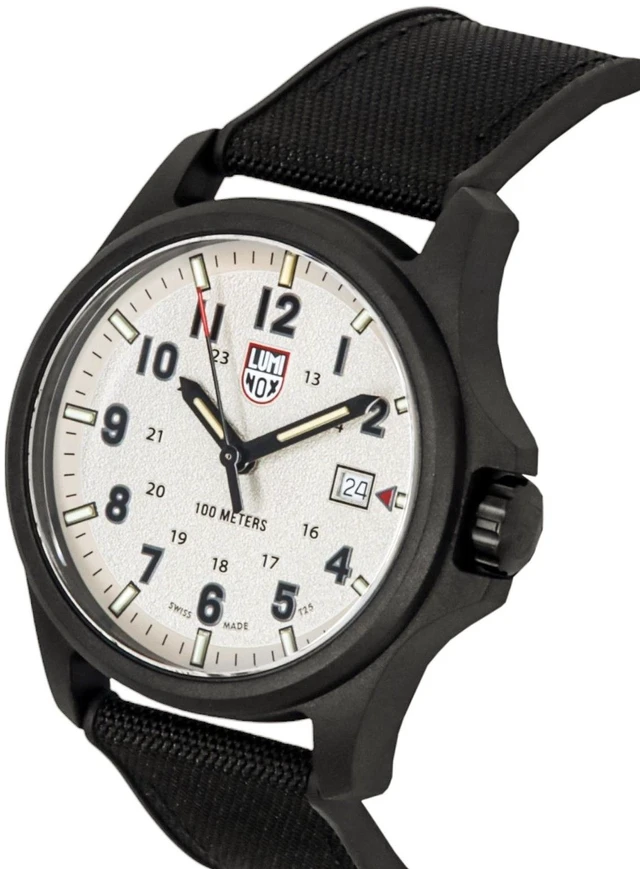 Alt view image 3 of 4 - Luminox Atacama Field Black Rubber Strap Grey Dial Quartz XL.1971.SET 100M Men's Watch With Extra Strap