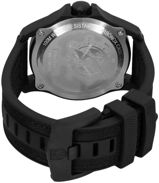 Alt view image 4 of 4 - Luminox Atacama Field Black Rubber Strap Grey Dial Quartz XL.1971.SET 100M Men's Watch With Extra Strap