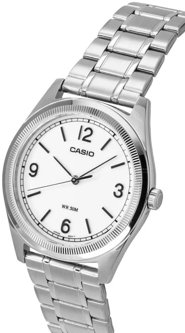 Alt view image 5 of 6 - Casio Standard Analog Stainless Steel White Dial Quartz MTP-B210D-7AV Men's Watch