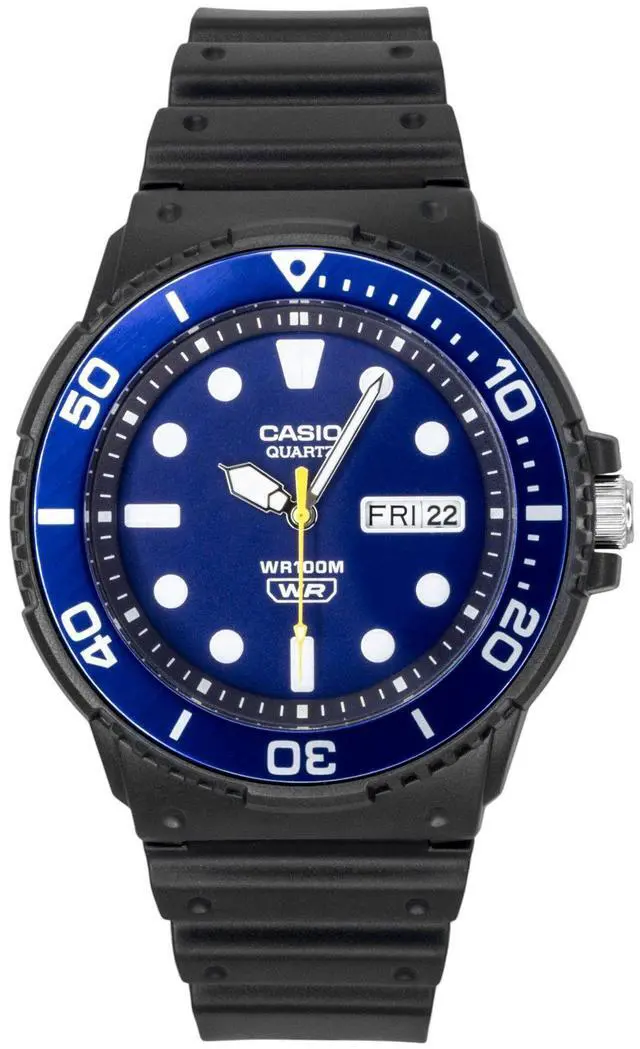 Alt view image 5 of 7 - Casio Analog Resin Strap Blue Dial Quartz MRW-230H-2EV 100M Men's Watch