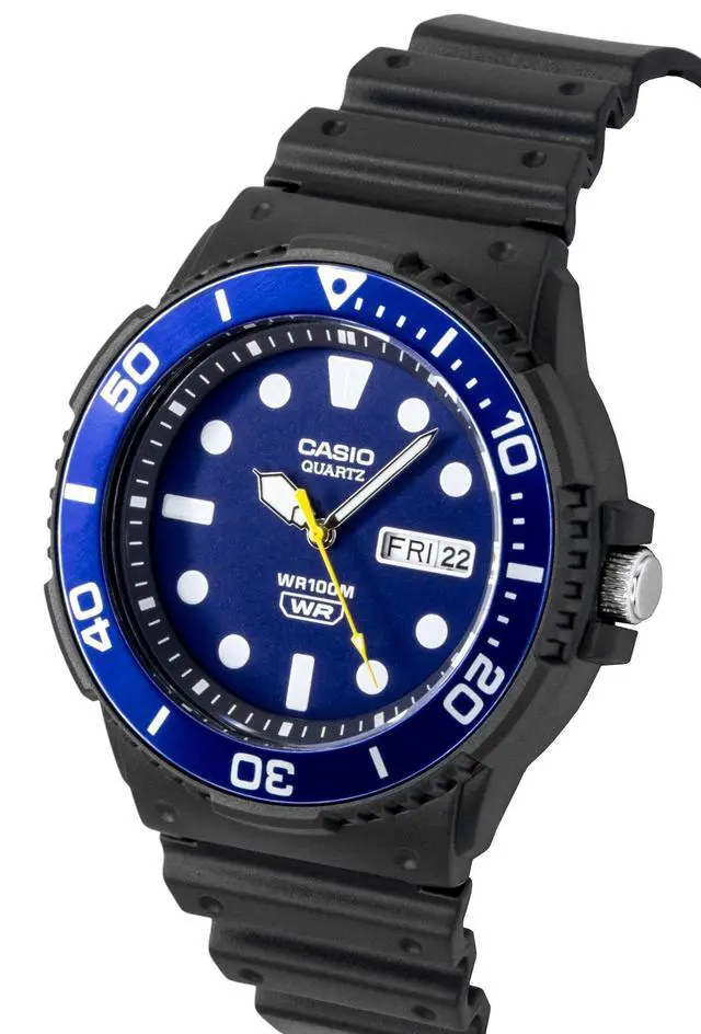 Alt view image 7 of 7 - Casio Analog Resin Strap Blue Dial Quartz MRW-230H-2EV 100M Men's Watch