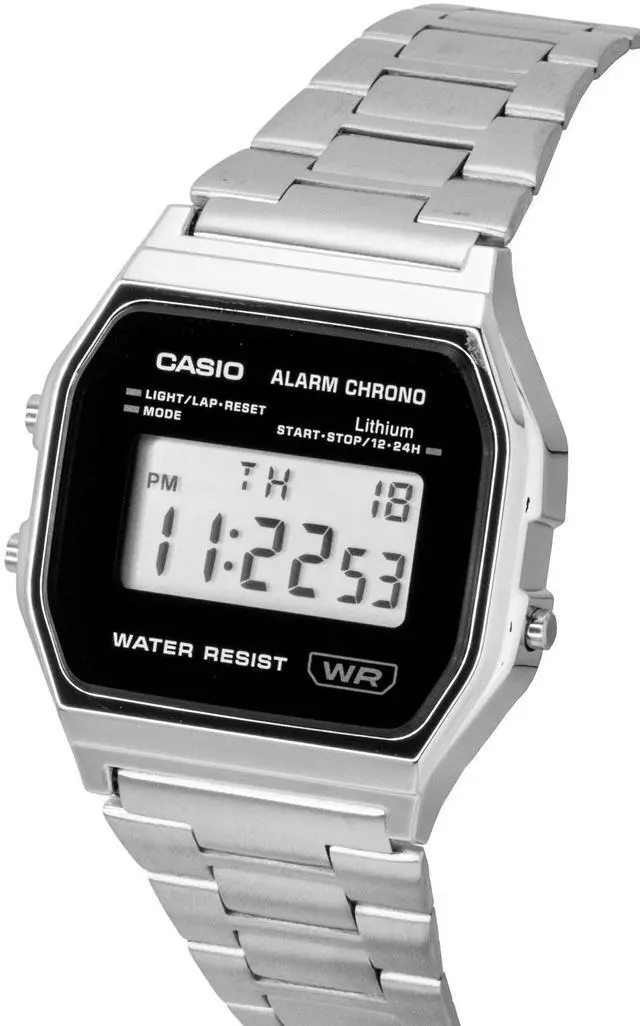 Alt view image 7 of 7 - Casio Vintage Digital Stainless Steel Quartz A158WEA-1 Unisex Watch