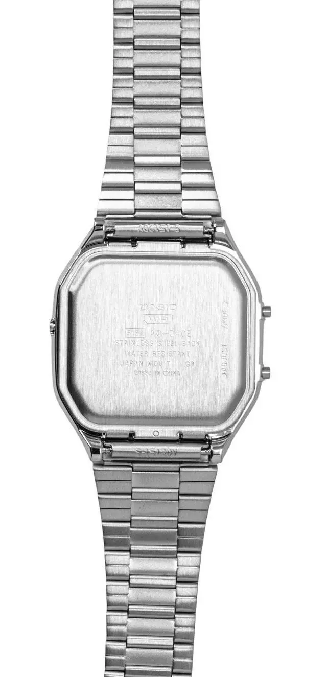 Alt view image 6 of 6 - Casio Vintage Analog Digital Stainless Steel Light Blue Dial Quartz AQ-240E-2A Unisex Watch
