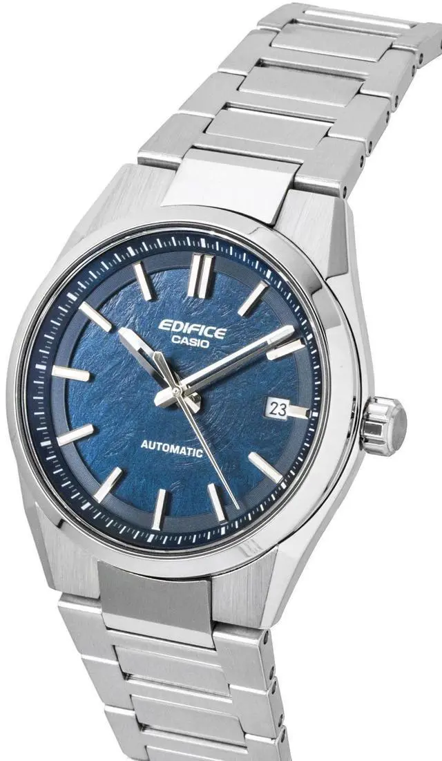 Alt view image 3 of 4 - Casio Edifice Analog Blue Dial Stainless Steel Automatic EFK-110D-2A 100M Men's Watch