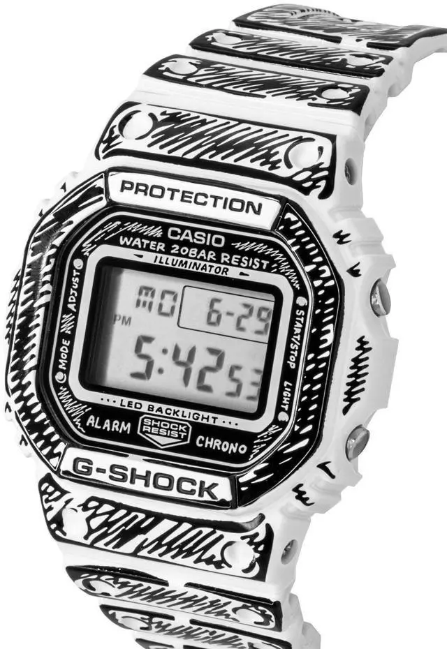 Alt view image 3 of 4 - Casio G-Shock Digital Resin Strap Quartz DW-5600JV-7 200M Men's Watch