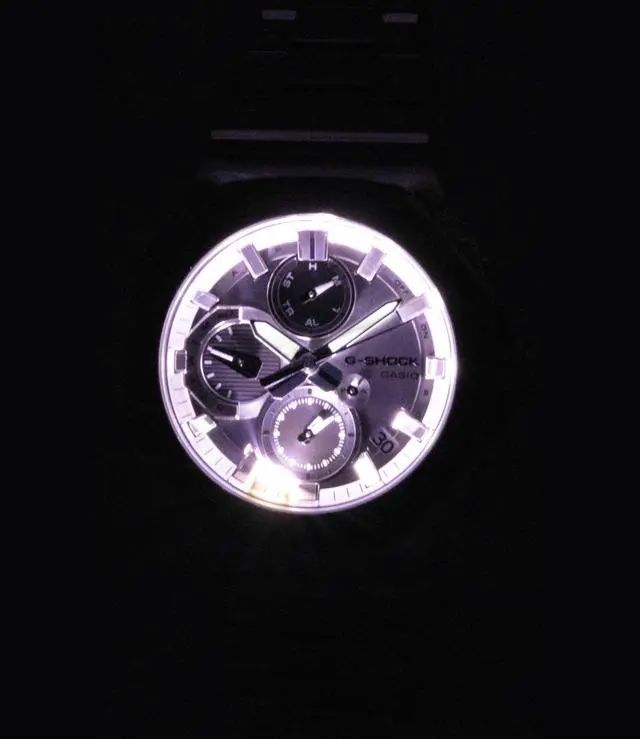 Alt view image 3 of 5 - Casio G-Shock Analog Smartphone Link Silver Dial Stainless Steel Quartz GMC-B2100ADS-1A 200M Men's Watch